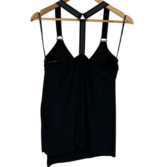 Magicsuit Star Studded Carly Tankini Top Black Women's Size 12 New Without Tag - Picture 3 of 7